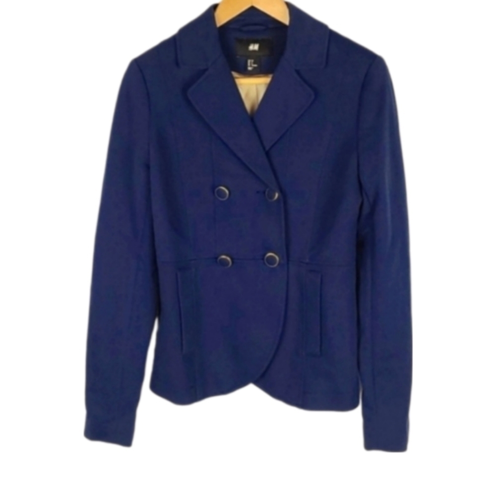 H&M Blue Blazer Jacket Size 8